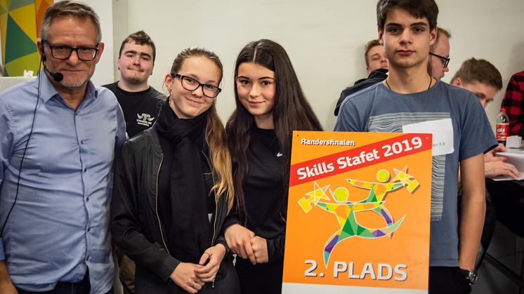 Korshøjskolen blev nummer 2 til Randersfinalen i Skills Stafet på Tradium 