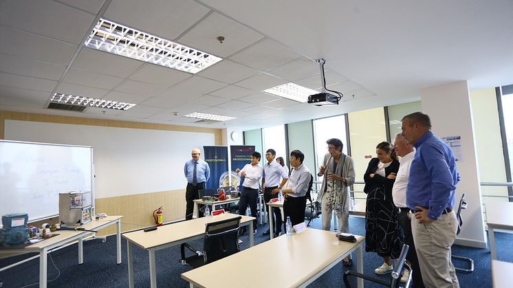The Norwegian Embassy visiting TES Vietnam