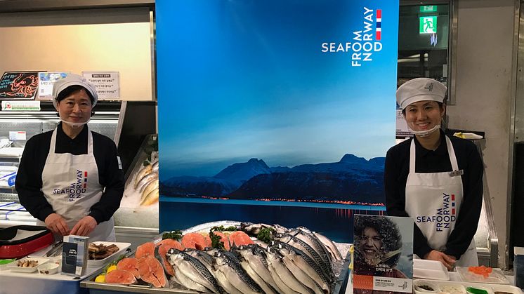 Sjømatkampanje i sørkoreans supermarked