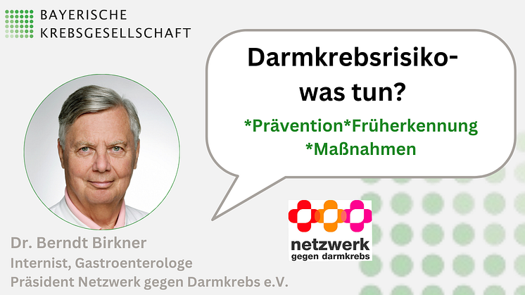 Die Früherkennung von Darmkrebs kann Leben retten