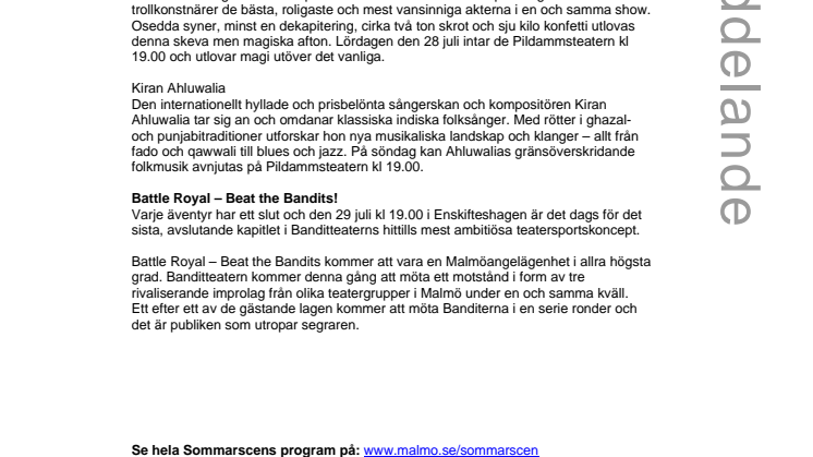 Fingerfärdiga illusioner, rofylld folkmusik på punjabi och Malmös kvickaste improvisatörer