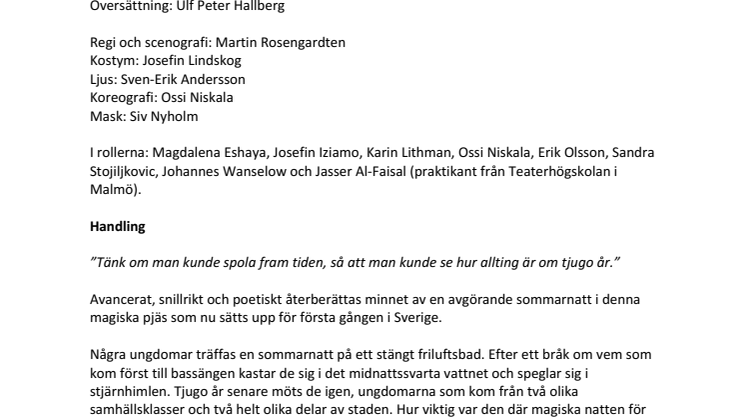 Pressmaterial till Det svarta vattnet