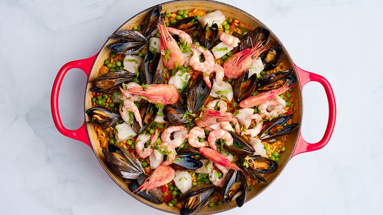 Paella med sjømat fra Spania3