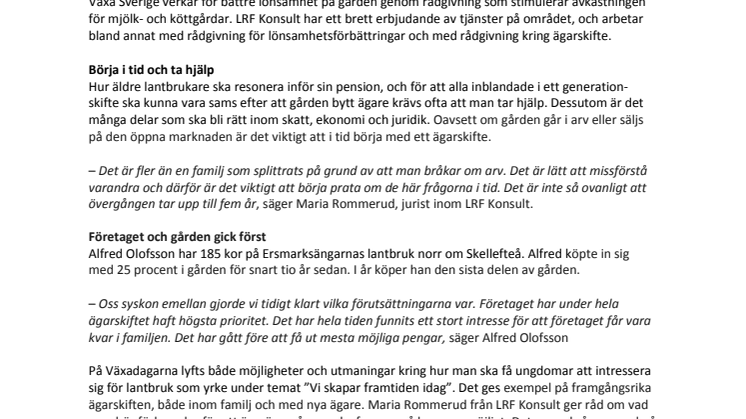 Så får vi fler unga in i lantbruket 