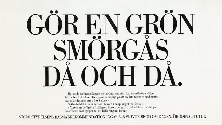 Svart på vitt: 6-8 brödskivors roll för hälsan och klimatet