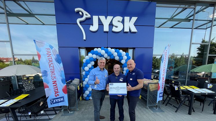 Megnyílt a 2000. felújított JYSK áruház Gödöllőn