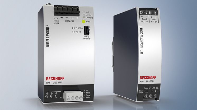 De nya buffert- och redundansmodulerna PS9xxx kompletterar PS-strömförsörjningsserierna till ett maximalt tillförlitligt övergripande system.