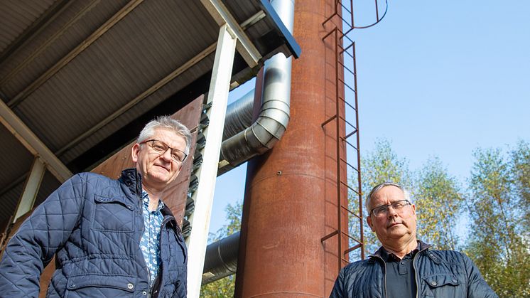 Flemming Rasmussen, regionchef Solör Bioenergi Syd och Sven Persson, VD för Bussme Energy