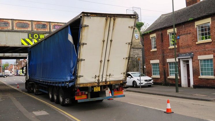 The St John's Street bridge in Lichfield