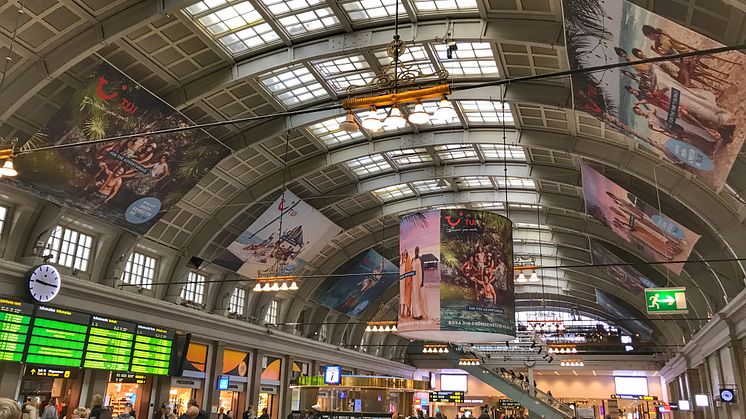 TUI inspirerar till att resa på Centralstationen i Stockholm