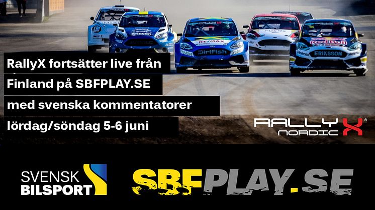 Missa inte Rally X Nordic – se det live med svenska kommentatorer