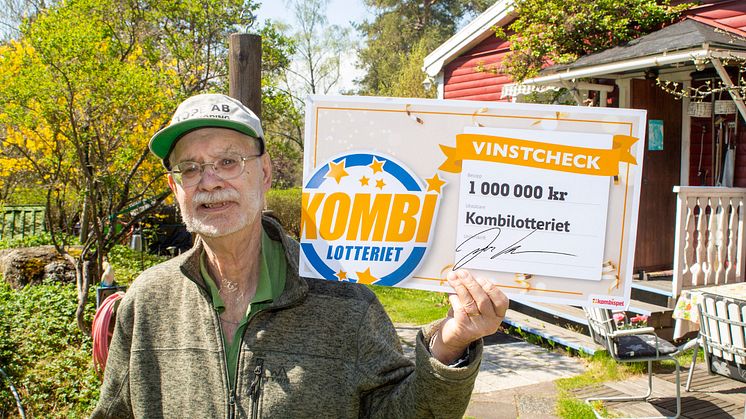 1988 vann Olof 100 000 kr i Kombilotteriet. Nu var det dags igen: men nu var det 1 000 000 kronor!