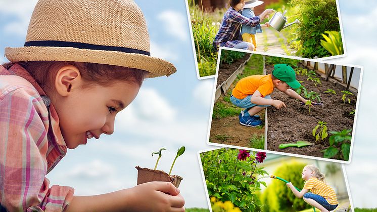 Im eigenen Garten können Kinder die Natur sicher erkunden und zu kleinen Hobby-Gärtnern werden.
