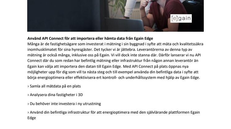 Utnyttja din befintliga data i Egain Edge