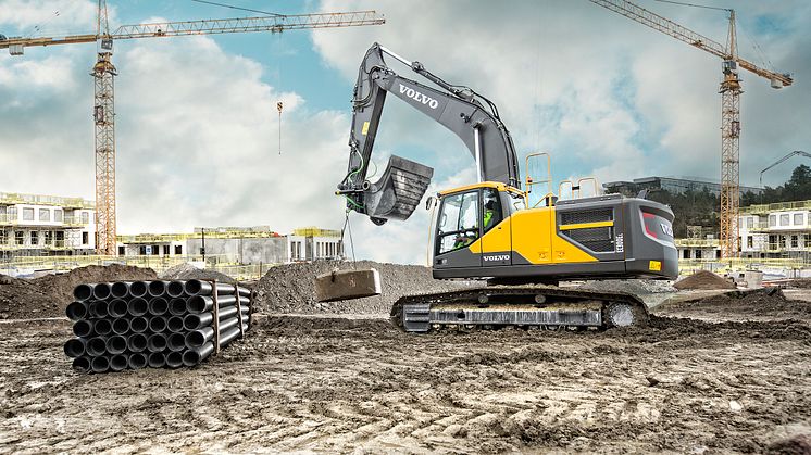 Volvo EC300E används för NorrDigi