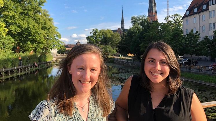 Researchers Dr. Courtney W. Stairs and Jennah E. Dharamshi, co-lead authors of the study.