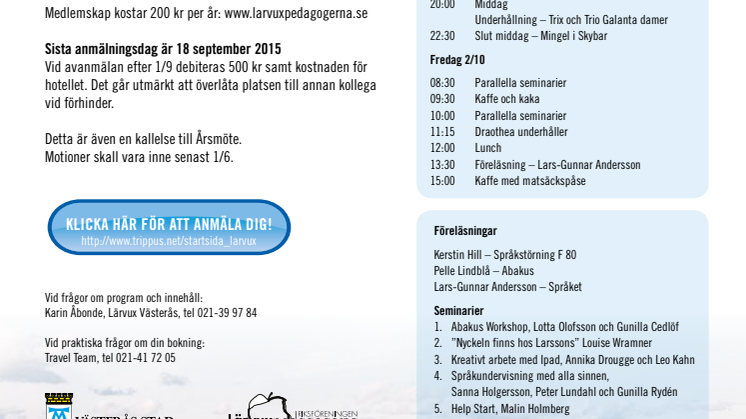 Program Lärvuxkonferens