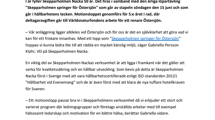 Skepparholmen Nacka – 50-åringen som sätter kurs mot nya höjder  