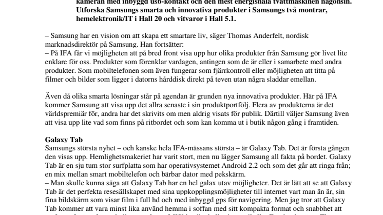 Samsung – ett smartare alternativ i uppkopplad värld
