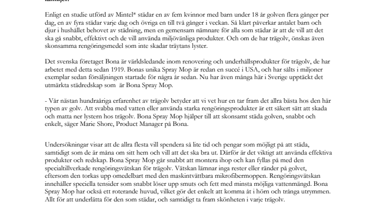 Spraymoppen som  revolutionerar städningen