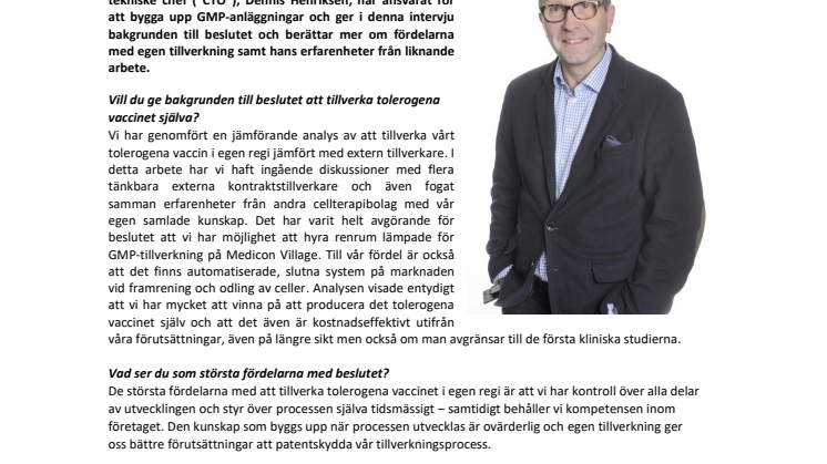 Intervju med Dennis Henriksen, teknisk chef i Idogen