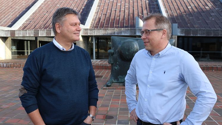 Ny skoleleder Erik Mønster og direktør Karsten Poulsen