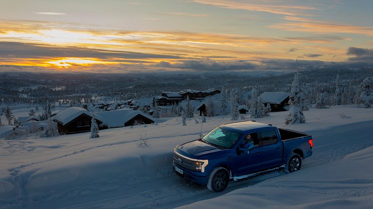 Ford F-150 Lightning Norge vinter 2023