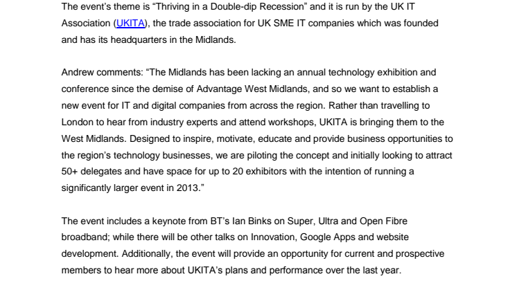 Bringing a new regional IT event to the Midlands 