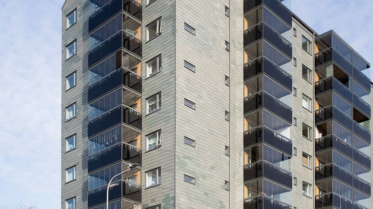 Takskifferfasader Briljantgatan Göteborg, Bostadsbolaget, Framtiden Byggutveckling, Göteborgs Stad
