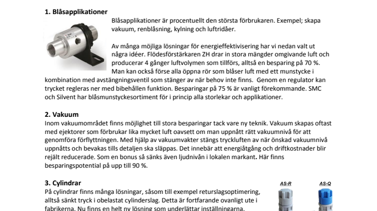 Fem tips på energibovar i din tryckluftsproduktion