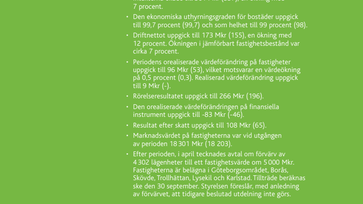 Willhems delårsrapport januari-mars 2016