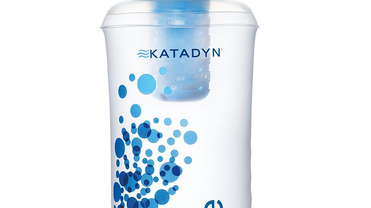 Vattenflaska med vattenrening, 0,6 liter - frilagd