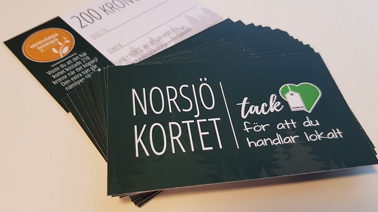 Norsjökortet finns att köpa på Norsjö Visitor Center