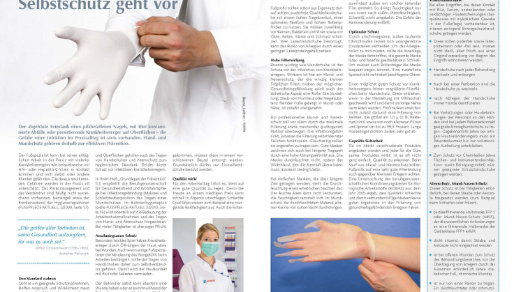 Handschuhe und Mundschutz: Selbstschutz geht vor