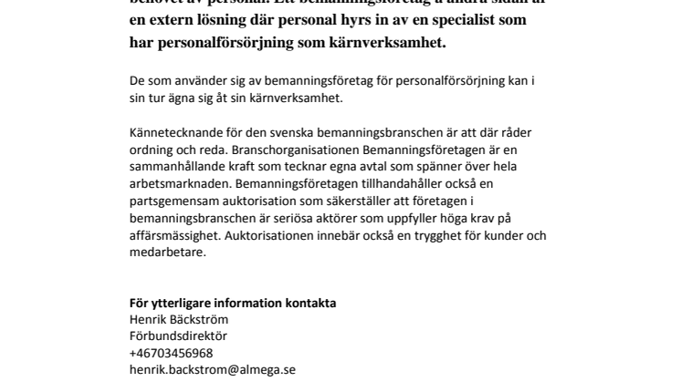 Det är skillnad på personalpooler och bemanningsföretag 