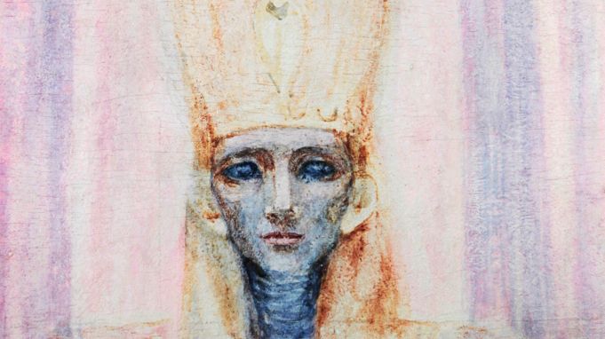 ‹Der ägyptische Eingeweihte›: Pflanzenfarbenaquarell von Margarita Woloschina, ca. 1915 (Foto: Goetheanum Kunstsammlung)