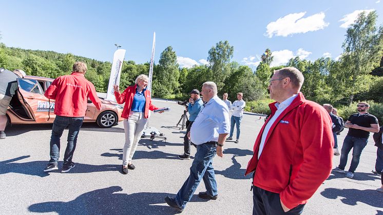 Fra pressekonferansen hvor Ford Motor Norge og forsikringsselskapet If lanserer et unikt opplæromgsprogram for unge sjåfører Ford Driving Skills for Life