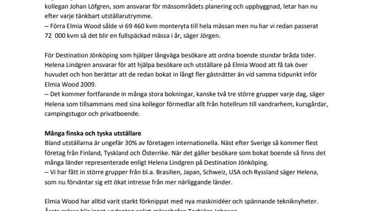 Trångt i Elmiaskogen