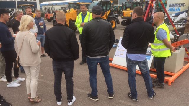 Ramirent och Erlandsson Bygg i Väst anordnar en skyddsdag tillsammans 