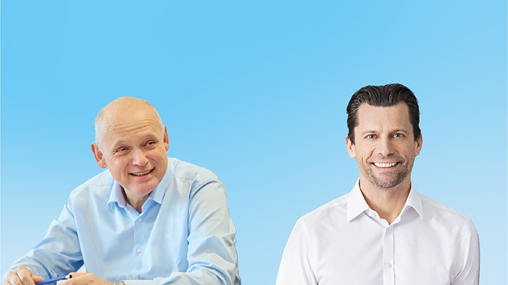 Sebastian Ebel, CEO och Mathias Kiep, CFO.