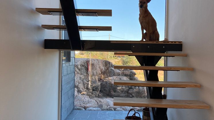 Takskifferfasad på villa, leverantör Nordskiffer