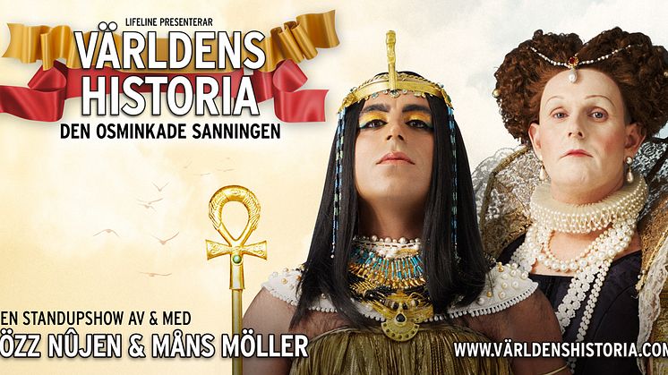 "Världens Historia- den osminkade sanningen" ger ytterligare en extra föreställning på Rival i Stockholm 