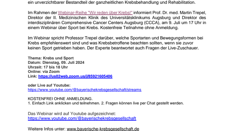Pm Webibar Sport und Krebs ProfTrepel 2024-07-09