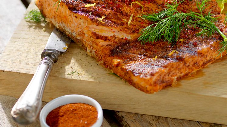 Grillad laxfilé