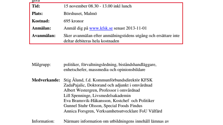 Inbjudan till seminarium: ”Svälten börjar i hemmet”