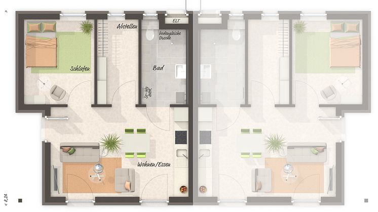 Grundriss Glueckswelthaus Duo