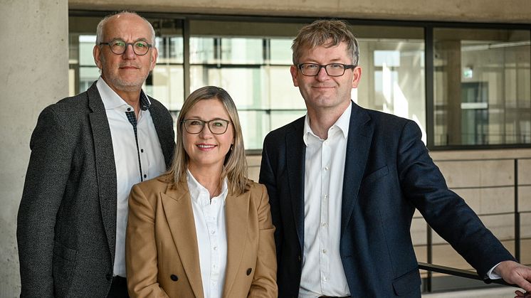 Dr. Josef Böck (Nemetschek Innovationsstiftung), Tanja Kufner (Nemetschek Group), Prof. Dr. Helmut Schönenberger (CEO UnternehmerTUM) at Munich Urban Colab (c) Charlotte Karsch