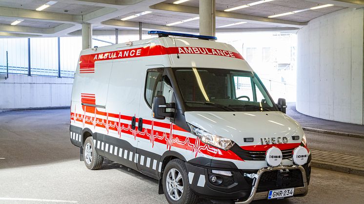 IVECO ambulance in Finland for COVID-19 patients