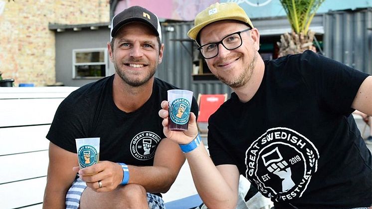 Erik Frithiof och Glenn Persson för Great Swedish Beer Festival