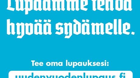 Palvelu auttaa uudenvuodenlupauksen pitämisessä